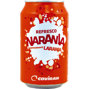 REFRESCO NARANJA COVIRAN LATA 33 CL