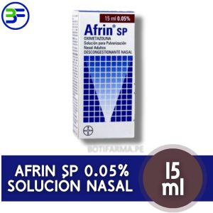 Afrin SP 0.05% Solución para Pulverización Nasal: Alivio Instantáneo para Congestión Nasal