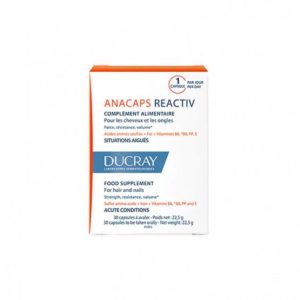 Anacaps Reactiv Cabello y Uñas 30 Cápsulas de Ducray