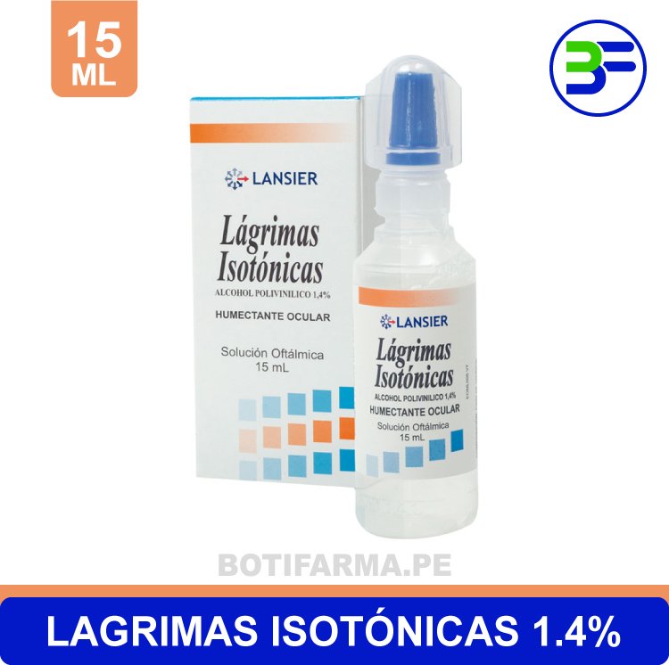 Lágrimas Isotónicas 1.4% Solución Oftálmica: Alivio Instantáneo para Ojos Secos