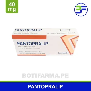 Pantopralip 40 mg Tableta con Pantoprazol para Reflujo y Gastritis