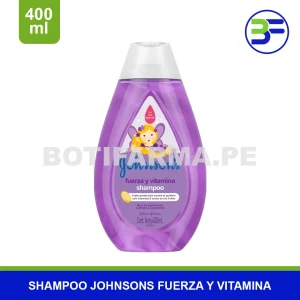 Shampoo Johnson’s Fuerza y Vitamina 400 mL para Cabello Fuerte y Suave