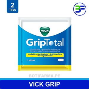 Vick Grip Total Sobre: Alivio Efectivo para los Síntomas del Resfriado y la Gripe