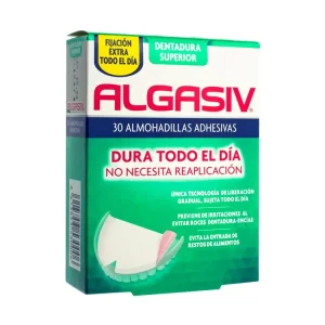 Algasiv Dentadura Superior, 30 Almohadillas Adhesivas
