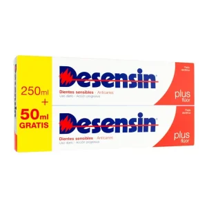 Desensin Plus Flúor Pasta Dentífrica, Duplo (250 ml + 50 ml Gratis)