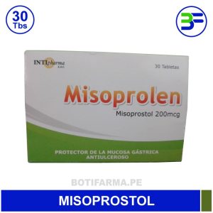 Misoprolen 200 mcg (Misoprostol) – 30 tabletas